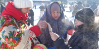 Театрализованное представление на празднике Масленица в Никольске - Никольский район